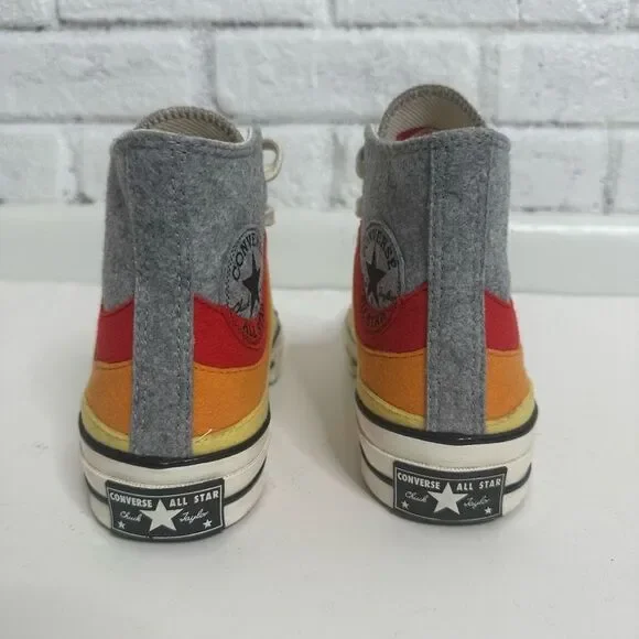Converse Chuck 70 Nor‘Easter Felt Orange Red High Tops size 4.5 mens 6.5 Womens
